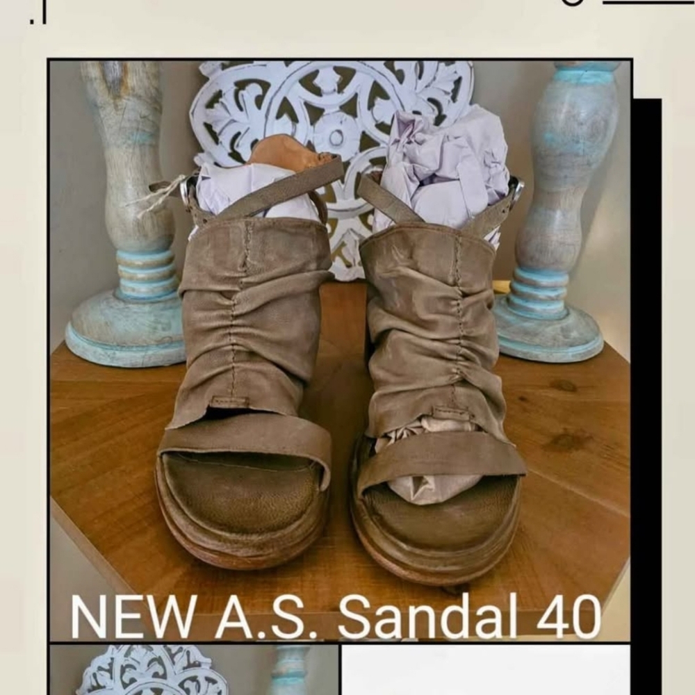 A.S.98 Women's Brown Sandals